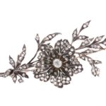 A Georgian Diamond Floral Brooch
