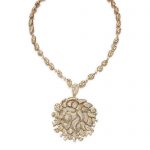 Diamond pendent necklace/brooch