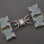 Lalique diamond brooch