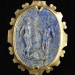 Adam and Eve, cameo in lapis lazuli, Italy, ca. 1580-1600