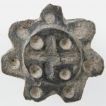 Merovingian Copper alloy, champlevé enamel brooch