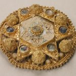 Ottonian gold and pearl brooch