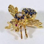Tiffany & Co. 18KT yellow gold bee brooch pin