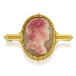 Archaeological-Revival Gold and Hardstone Cameo Brooch, Castellani