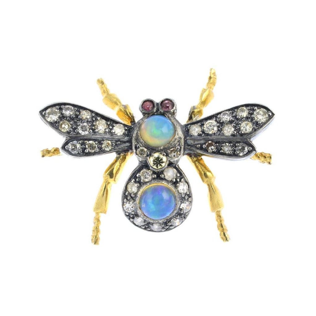 Flies and Bees Brooches Price Guide > Antique Brooches