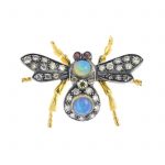 A gem-set insect / bee brooch.