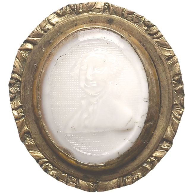Brass George Washington brooch